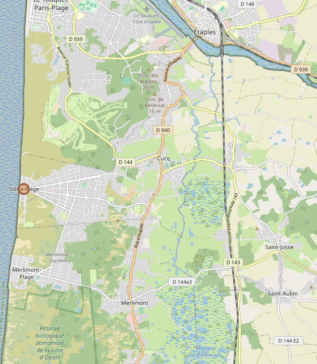 Carte de la zone d’intervention : Le Touquet, Étaples, Cucq, Stella-Plage, Merlimont, Saint-Josse et les communes alentour